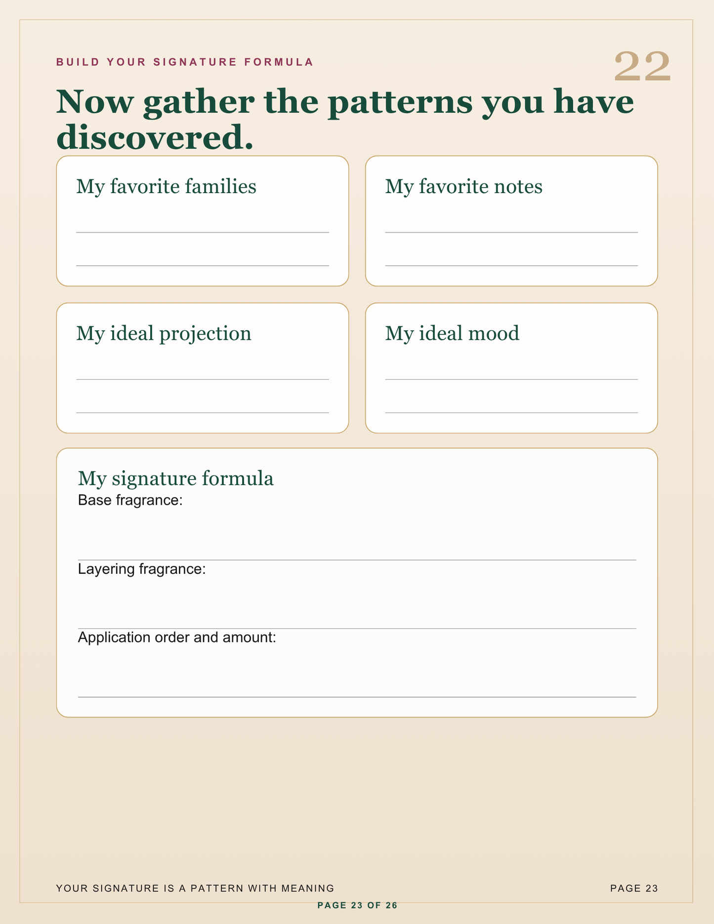My Signature Scent Story™ Luxury Fragrance Workbook & Journal | Printable Digital PDF