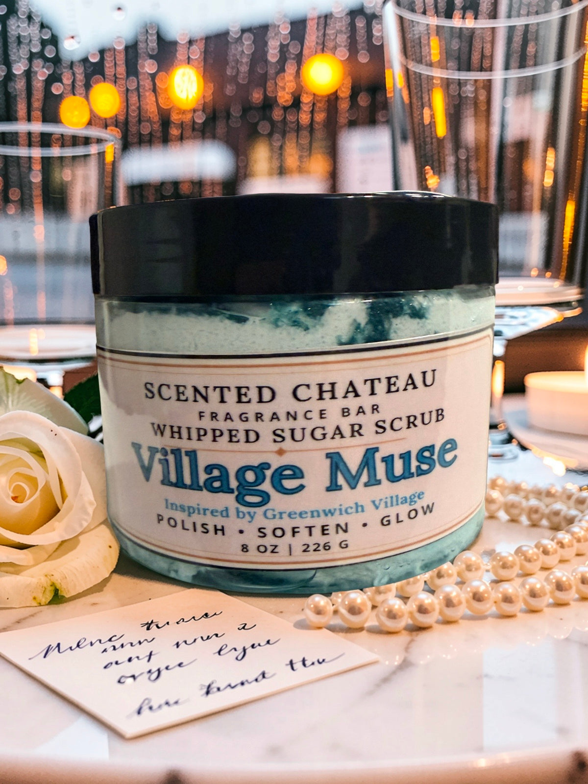 Village Muse Whipped Sugar Scrub | Sweet Floral Gourmand Body Polish