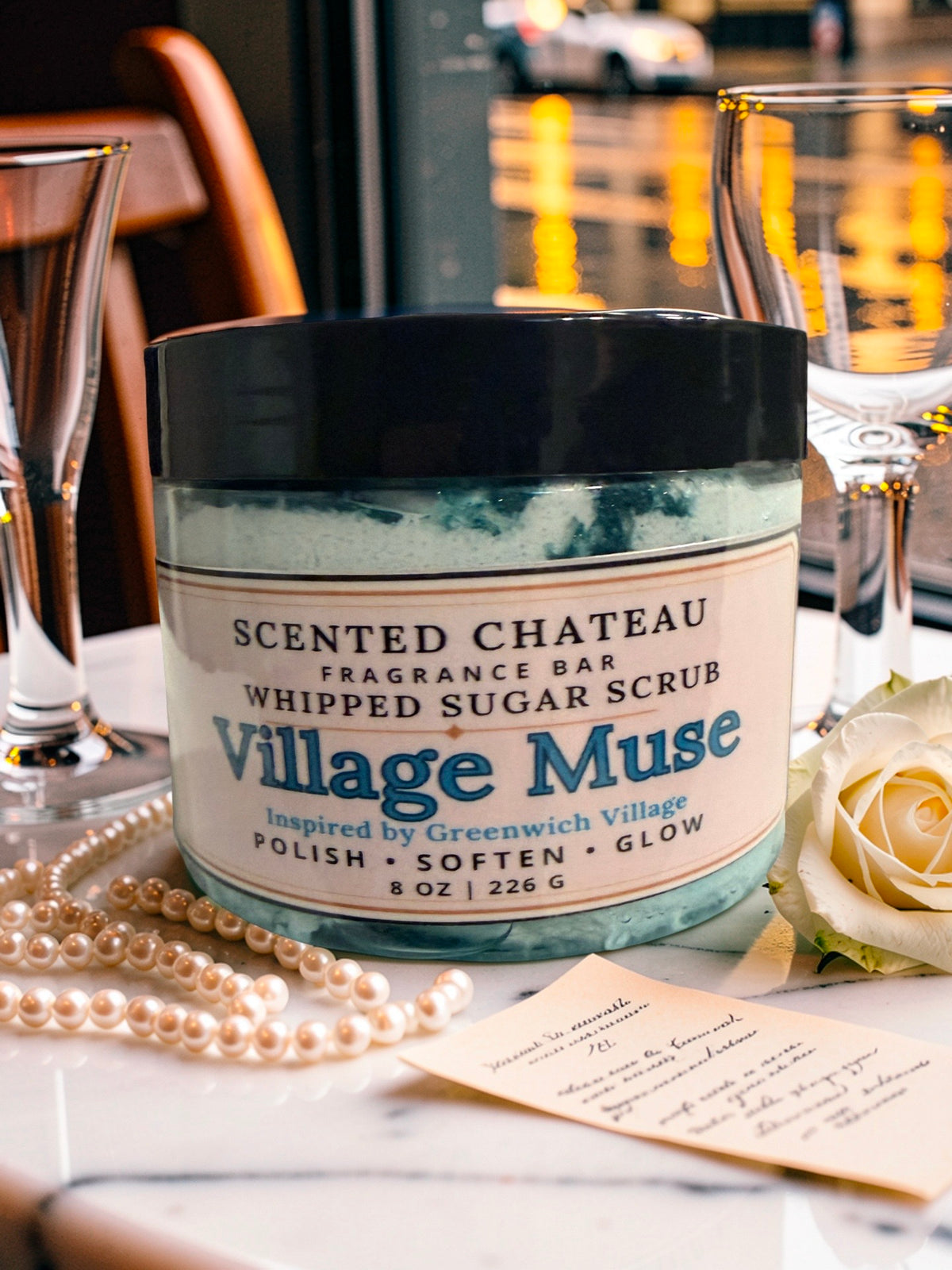 Village Muse Whipped Sugar Scrub | Sweet Floral Gourmand Body Polish