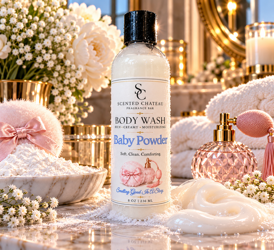 Baby Powder Thick Body Wash | Rich Creamy Scented Body Wash | Scented Chateau
