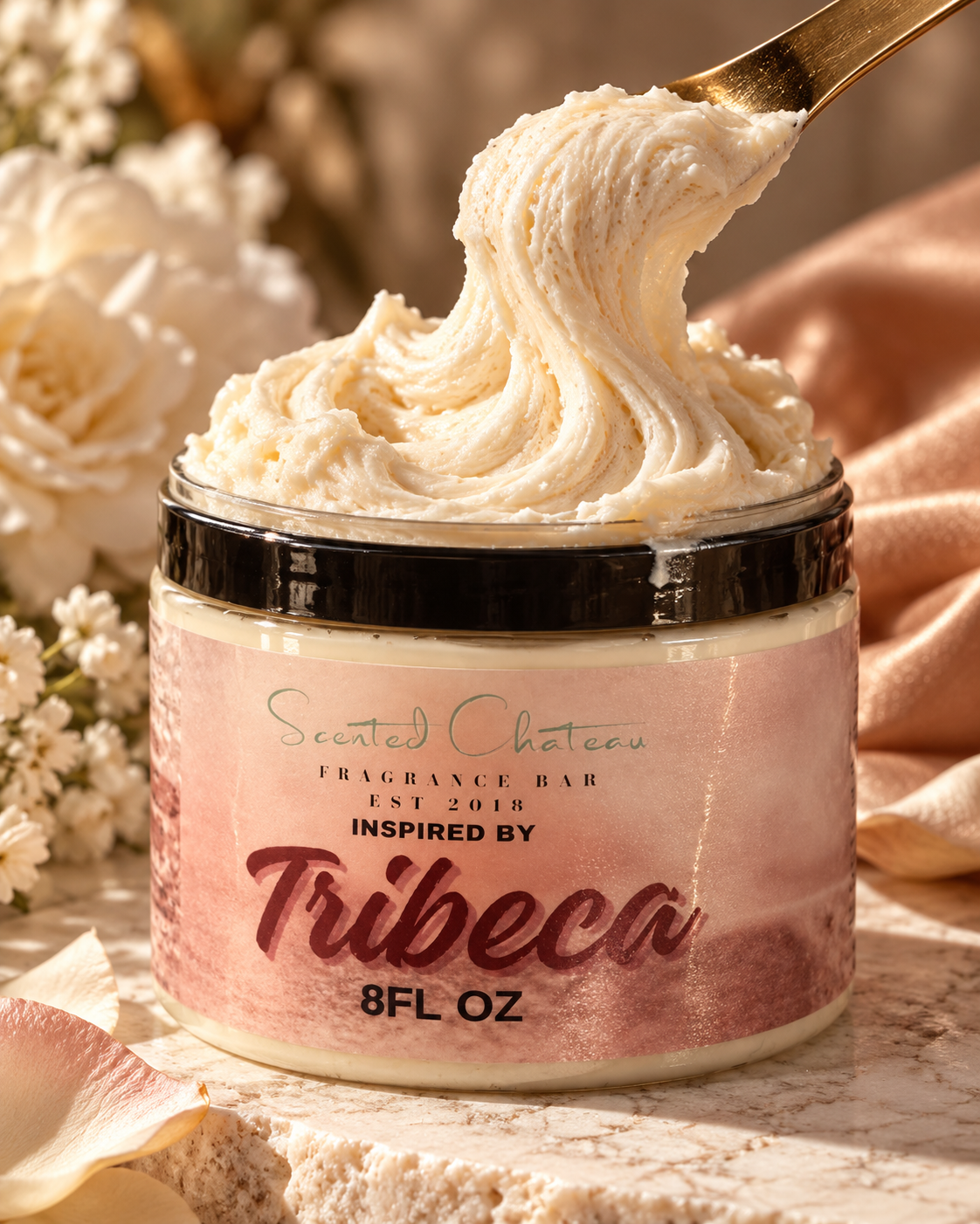 TriBeCa Whipped Body Butter (Bond 9 Type) – Hazelnut, Cacao & Caramel Luxury Moisturizer