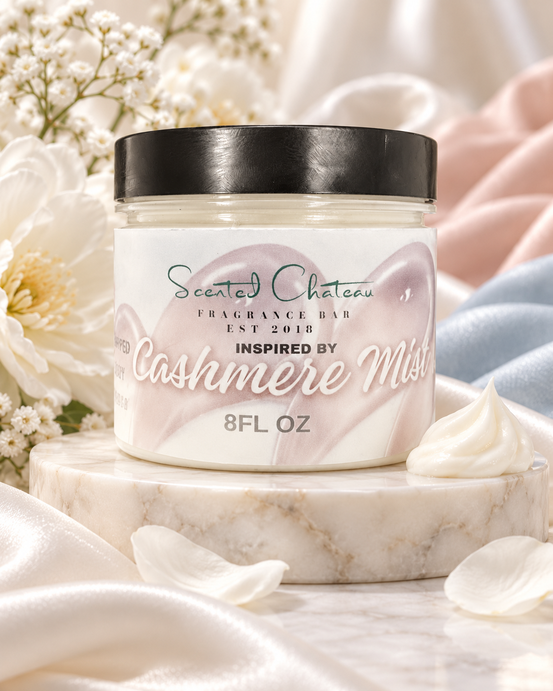 Cashmere Mist Whipped Body Butter (Donna Karan Type)– Warm Musk, Jasmine & Vanilla Moisturizer