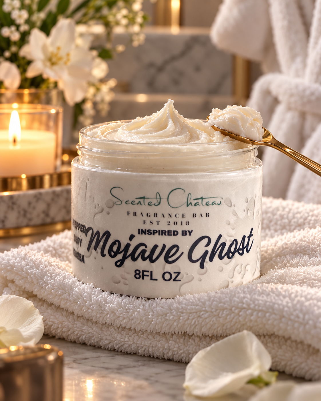 Mojave Ghost Whipped Body Butter – Violet, Amber & Sandalwood Luxury Moisturizer  (Byredo  Type)