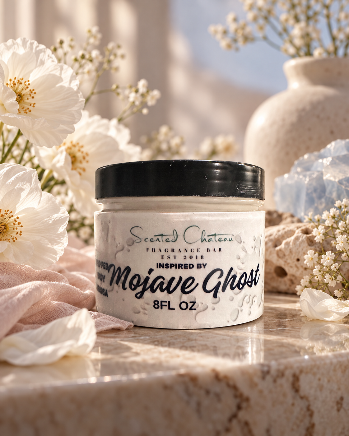 Mojave Ghost Whipped Body Butter – Violet, Amber & Sandalwood Luxury Moisturizer  (Byredo  Type)