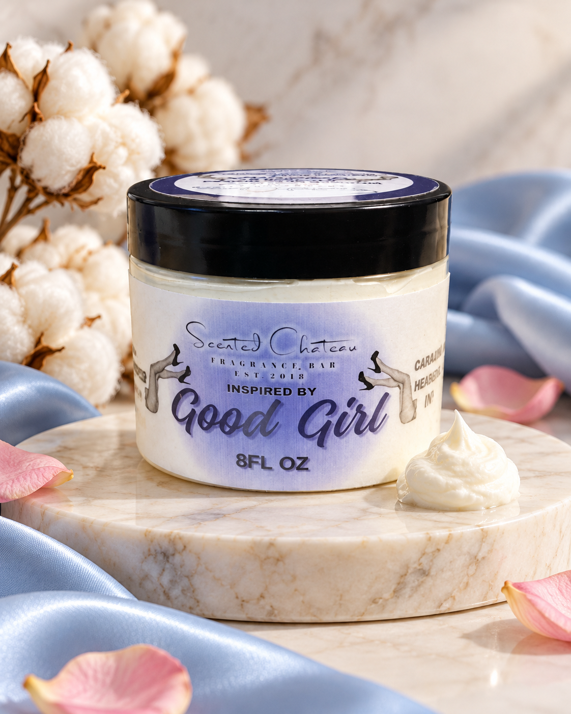 Good Girl Whipped Body Butter (Carolina Herrera Type) – Almond, Vanilla & Amber Luxury Moisturizer