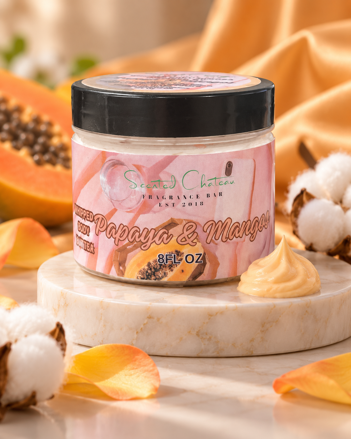 Mangos & Papayas Whipped Body Butter – Tropical Fruit & Juicy Glow Moisturizer