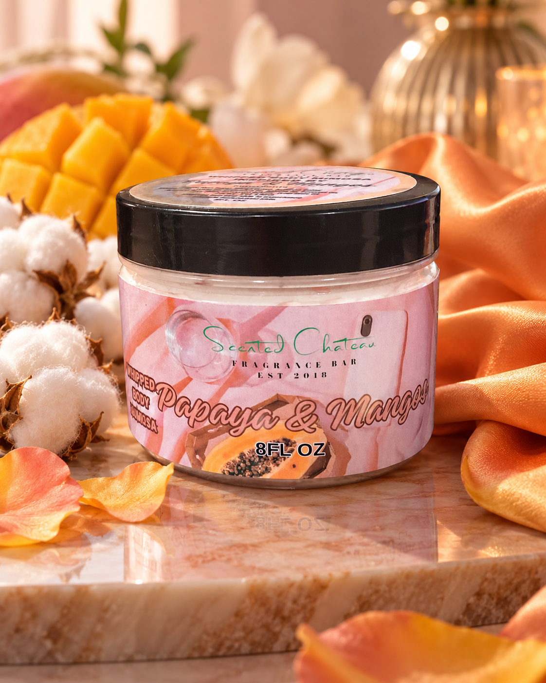 Mangos & Papayas Whipped Body Butter – Tropical Fruit & Juicy Glow Moisturizer