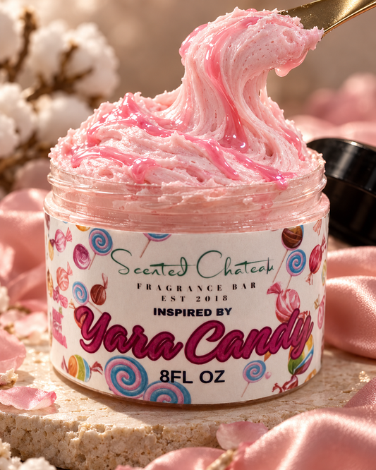 Yara Candy Whipped Body Butter – Strawberry Candy & Vanilla Dream Moisturizer