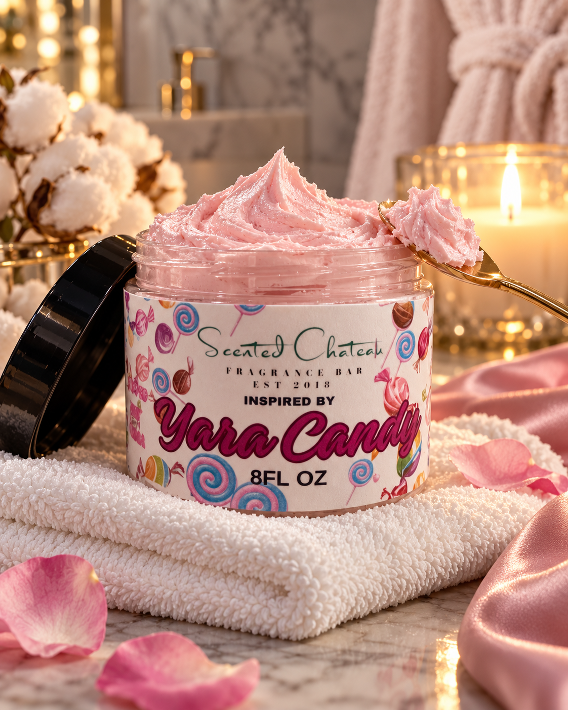 Yara Candy Whipped Body Butter – Strawberry Candy & Vanilla Dream Moisturizer
