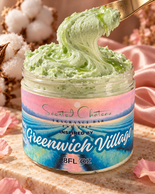 Greenwich Village Whipped Body Butter – Jasmine, Vanilla & Amber Luxury Moisturizer (Bond 9 Type)