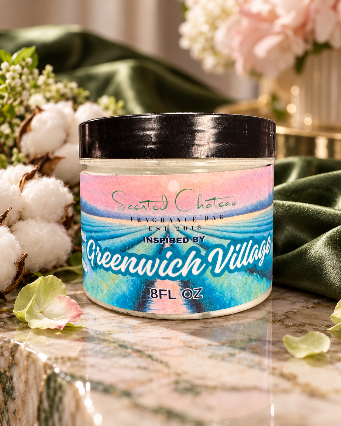 Greenwich Village Whipped Body Butter – Jasmine, Vanilla & Amber Luxury Moisturizer (Bond 9 Type)