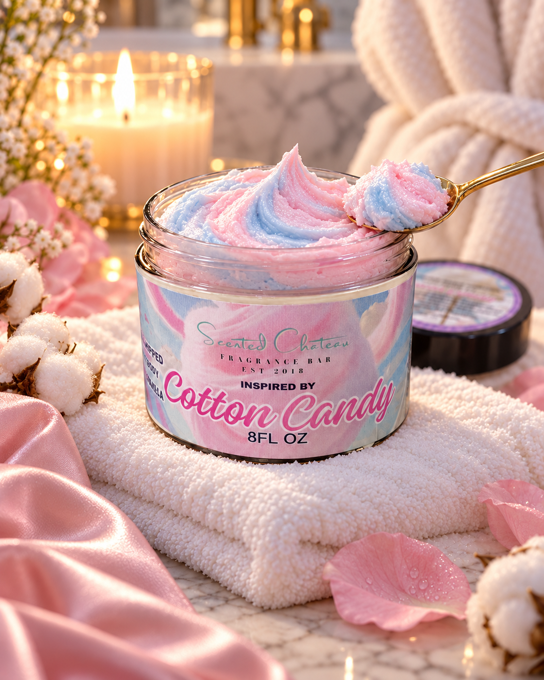 Cotton Candy Whipped Body Mimosa – Sweet Sugar & Vanilla Cloud Moisturizer
